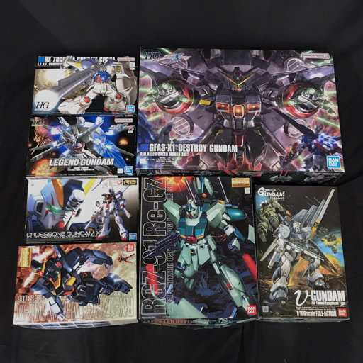 HG 1:144 デストロイガンダム 1:100 νガンダム フィン・ファンネル装備型 他 プラモデル 未組立 まとめ